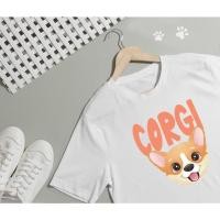 ราคา เสื้อยืดลาย น้องหมา เวลส์ คอร์กี้ (Welsh Corgi)ผ้า Cotton สีสันสดใส ใส่สบาย ลายน่ารักๆ (41673170777)