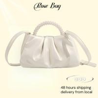 ราคา Pearl Handbag Sweet Girl Fashion All-Match Pleated Cross-Body Mini Shoulder Bag (27736521236)