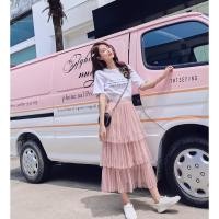 ราคา กระโปรงผ้ามุ้ง3ชั้น เอวยางยืด มี6สี ดูสีจริงรูปห้อยไม้แขวนเลยค่ะถ่ายเองจากงานจริง(รายละเอียดต่างๆ อ่านด้านล่างเลยจ้า) (7718378866)