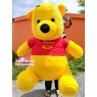ราคา ตุ๊กตาหมีพูห์ตัวใหญ่ ขนาด 100-110 ซม. ขนนุ่มนาโน ใส่เสื้อน่ารัก ตัวใหญ่กอดได้ พร้อมส่งมีเก็บปลายทาง (1297566829)