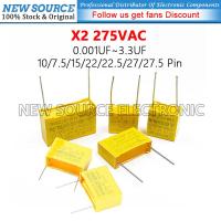 ราคา [1-10pcs] X2 275VAC 0.001UF 3.3UF 0.0022UF 0.01UF 0.022UF 0.03UF 0.15UF 0.1UF 0.22UF 0.47UF 0.68UF 1.2UF 1UF 2.2UF Safety Capacitor P10 P7.5 P22.5 มม.P22.5 มม.P22.5 มม.P22.5 (41276739364)