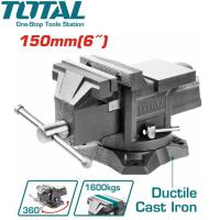 ราคา TOTAL ปากกาจับเหล็ก มีแท่น พร้อมฐานหมุน 6 นิ้ว รุ่น THT6166 ( Bench Vise with Swivel Base ) ปากกาจับชิ้นงาน (23557909994)