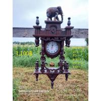 ราคา นาฬิกาช้างไม้สัก สีโอ๊ค , นาฬิกาไม้สัก รูปช้าง 1 ตัว (10280925459)