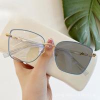 ราคา กรอบแว่นตาแฟชั่นสำหรับผู้หญิง แบบย้อนยุโรปและอเมริกัน กรอบโลหะ กันแสงสีฟ้า (47351488162)