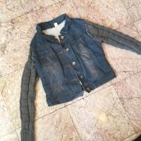 ราคา เสื้อกันหนาวยีนส์ แขนไหมพรม บุขนสัตว์ เสื้อยีนส์ เสื่อกันหนาว เสื้อไหมพรม เสื้อขนสัตว์ มือสอง มือ2 (14213577077)