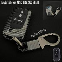 ราคา เคสรีโมทรถ Honda 2024 Civic FE HRV ลายเคฟล่า (ABS Key Cover Black Silicone Push button Guard) ; Honda Civic FE EL RS Acc (16474725082)