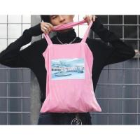 ราคา pink fluff tote bag | velvet fabric (371627602)