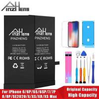 ราคา PINZHENG แบตเตอรี่ความจุสูง สำหรับ iPhone 8 SE2020 6 6S 7 8Plus X Xs Max Xr แบตเตอรี่ทดแทนพร้อมการรั (56551245854)