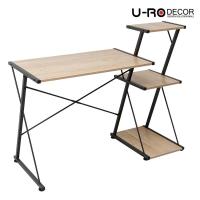 ราคา U-RO DECOR โต๊ะทำงานอเนกประสงค์พร้อมชั้นวาง 3 ชั้น รุ่น REVERSE (รีเวอร์ส) สีโอ๊ค/ขาสีน้ำตาลเข้ม ผลิตจากไม้ MDF (2802866878)