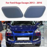 ราคา 2x ไฟหน้าไฟหน้าไฟหน้าหัวฉีดเครื่องซักผ้าฝาครอบสําหรับ Ford KUGA Escape 13-16 (43626855437)