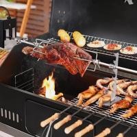 ราคา [unjitsh] Rotisserie Kit สําหรับย่างเครื่องตัดบาร์บีคิวหมุนอัตโนมัติอุปกรณ์เสริมแบบพกพา Heavy Duty สําหรับทําอาหารเนื้อกลางแจ้งไก่ BBQ (41274855127)