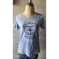 ราคา รหัส 0519เสื้อยืด สีฟ้า แบรนด์ portland ไซส์ S อก 36 (27521280740)
