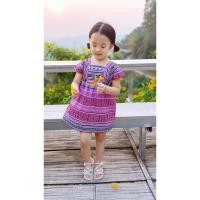ราคา 0-9 Yชุดเด็กดอยทางเหนือ พิมพ์ลายผ้าปักชาวเขา ชุดกระโปรงเด็ก (15667244214)