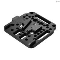 ราคา V-Lock Quick Release แผ่นอลูมิเนียม 1/4 นิ้ว M3 M4 Countersink 1/4 นิ้วสําหรับ V-Mount แบตเตอรี่ Nmus Quick Release แผ่น (42508801784)