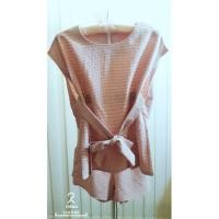 ราคา ✨New!✨ชุดเซทเสื้อ+กางเกงลายสก็อตสีชมพู (1967958125)