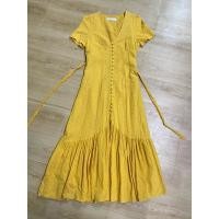 ราคา เดรสฉลุกระโปรงยาวสีเหลือง งานป้าย NatniCha (25638881486)