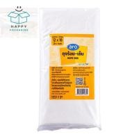 ราคา aro เอโร่ ถุง HDPE ถุงร้อนเย็น ถุงร้อน-เย็น ขาวขุ่น 12x18 นิ้ว 1 กก. (43776306039)