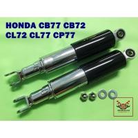 ราคา "BLACK" REAR SHOCK SUSPENSION SET (L. 310 mm.) Fit For HONDA CB77 CB72 CL72 CL77 CP77 // โช๊คหลัง สีดำ กระบอกชุบ (22652246199)