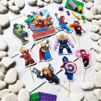 ราคา เค้กวันเกิดตกแต่งเค้กท็อปเปอร์หนึ่งชุดเลโก้ธีมซูเปอร์ฮีโร่เวนเจอร์ส (54352168056)