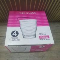 ราคา แก้วน้ำ 305 ml japan เซต4ใบ ของใหม่ (19268635112)