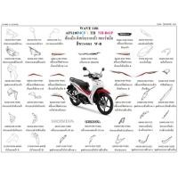 ราคา ชุดสี wave110i 2020 สีขาว ล้อแม็ก ขายแยกชิ้น กดเลือกในตัวเลือก ชุดสีเวฟ110i 2020 สีขาว ล้อแม็ก อะไหล่ honda แท้ 100% (20173413827)