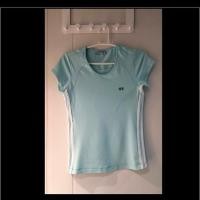 ราคา เสื้อกีฬาผู้หญิงสีเขียวมิ้น แต่งแถบข้าง (7900812785)