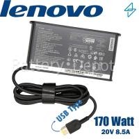 ราคา รุ่นใหม่ Lenovo Adapter ของแท้ Lenovo 20V/8.55A 170W หัว USB สายชาร์จ Lenovo LOQ 15IAX9, 15IAX9I สายชาร์จ Lenovo (25113798021)
