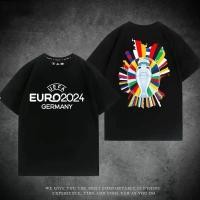 ราคา HIGHTRAIN UEFA ยูโร 2024 ยุโรปฟุตบอลแชมป ์ Delaunay ถ ้ วย ฤดูร ้ อนเสื ้ อยืดอะนิเมะแขนสั ้ นด ้ านบน t-shirt (26880786939)