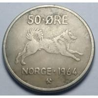 ราคา นอร์เวย์ (Norway), ปี 1964, เหรียญ 50 Ore, Olav V (9053757116)