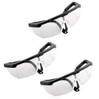 ราคา ﻿แว่นตานิรภัย แว่นตาเซฟตี้ กันลม กันฝุ่นละออง คละสี (3 ชิ้น) (7711914062)