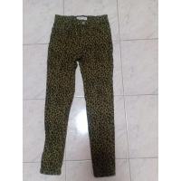 ราคา ถ566(ข58)#กางเกงยีนส์ปลายขาเดสลายเสือสีขี้ม้างานป้ายzara11-12ปีงานป้ายหนังแท้ผ้ายืดตามตัวมีสายปรับดานใน(รายละเอียดตาว (27564996483)