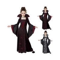 ราคา ชุดแม่มดสำหรับเด็กHALOWEEN ลายเสื้อยุคกลาง แขนบาน กางเกงขายาว พิมพ์กระโปรงยาว (49300053485)