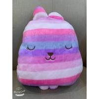 ราคา ตุ๊กตาหมอนผ้าห่ม คราฟ ✨ซุกมือได้✨ลายริ้วหลากสี โทนม่วง✨SALE✨Craftholic (3445901070)