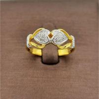 ราคา SK Jewelry แหวนเพชรแท้หัวใจคู่ ทองแท้ 9K เพชรแท้สวยๆ ทองแท้ 9K (37.50%) SK-R0013 (8715216674)