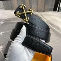 ราคา Off White Mens ใหม่แฟชั่นอเนกประสงค์หนังธุรกิจเข็มขัดตัวอักษรเกาหลีรุ่น Smooth Casual เข็มขัดนักเรียน Tr (55450974008)