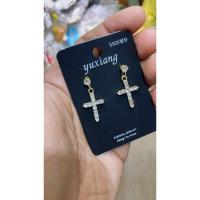 ราคา ❤️ ต่างหูก้านเงินแท้ ก้านเงิน (7480273585)