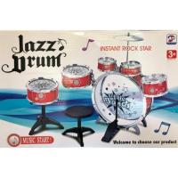 ราคา OA Baby กลองชุด 6 ใบ พร้อมเก้าอี้ สำหรับเด็ก - สีแดง (941885495)