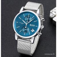 ราคา HUGO BOSS ฮิวโก้ เจ้านาย นาฬิกาข้อมือควอตซ์เคลื่อนไหวสายสแตนเลสหน้าปัดสีดํานาฬิกาผู้ชายแฟชั่นสไตล์เรียบง่าย เล็ก (52452595040)