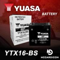 ราคา แบตเตอรี่แห้งแยกกรด ยัวซ่า (Yuasa) YTX16-BS สำหรับ Tiger 800, Vulcan 1500, Intruder 1400-1500 (26959067595)