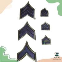 ราคา ยศทหาร เครื่องหมายปัก บั้งทหาร ชั้นยศสิบตรี สิบโท สิบเอก จ่าสิบตรี จ่าสิบโท จ่าสิบเอก (29272585967)
