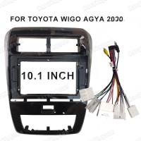 ราคา 10.1 นิ้ว 2 Din รถวิทยุ Fascia สําหรับ Toyota Wigo Agya 2020 - 2022 DVD สเตอริโอกรอบแผ่นอะแดปเตอร์ติดตั้ง Dash ติดตั้ง Bezel (23979005142)