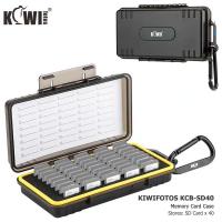 ราคา Kiwifotos KCB-SD40 กล่องใส่การ์ดหน่วยความจำ พร้อมช่องเสียบแนวตั้ง 40 ช่องสำหรับการ์ด SD / การ์ดเกม Nintendo Switch NS / การ์ด Sony PS Vita กล่องป้องกันกันน้ำความจุขนาดใหญ่ (19404382334)