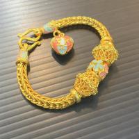 ราคา ข้อมือลงยา2บาท ลงยาสุโขทัย (แถมตะขอ2ชิ้น) (19417126453)