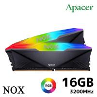 ราคา 8GB / 16GB / 32GB (8GBx1)(8GBx2)(16GBx2) DDR4/3200 RAM PC (แรมพีซี) APACER NOX RGB ประกัน LT. (2712949759)