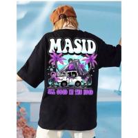 ราคา 【COD】Trendy Fashion Graphic T shirt for men women unisex oversize unisex white black casual tee MS (29306978722)