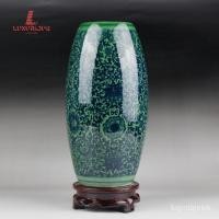 ราคา เครื่องลายครามจิ่งเต๋อเจิ้นเครื่องลายครามสีฟ้าและสีขาวโบราณแจกันดอกไม้ขนาดเล็กของตกแต่งบ้านของตกแต่งชั้นวาง Bogu 6JEW (23555021789)