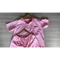 ราคา ชุดนอนผ้าไหมอิตาลีสีพื้น เสื้อ+กางเกง สีชมพู (7246432093)