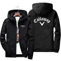 ราคา 2024 ฤดูใบไม้ร่วงกอล์ฟยี่ห้อ Callaway Casual กันฝน Slim เสื้อแจ็คเก็ตผู้ชายผู้หญิงครีมกันแดดกันน้ํา Anti-UV Windbreaker พร้อมกระเป๋า (14798175848)
