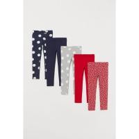 ราคา H&M(เอชแอนด์เอ็ม) เลกกิ้งแพ็ค 5 ตัว เด็กผู้หญิง 0921429_2 (43902133082)