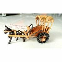 ราคา รถม้าไม้จำลอง รถม้าหวายลำปาง ตัวม้าขนาด 4 นิ้ว มี 2 ล้อ (3815509666)
